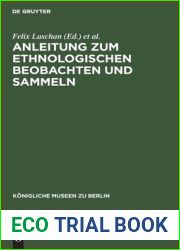 Anleitung zum ethnologischen Beobachten und Sammeln (Konigliche Museen zu Berlin) (German Edition)