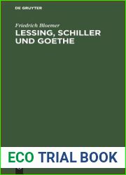 Lessing, Schiller und Goethe (German Edition)