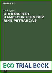 Die Berliner Handschriften der Rime Petrarca|s (German Edition)