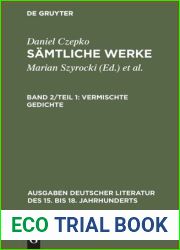 Samtliche Werke. Band 2 Teil 1 Vermischte Gedichte