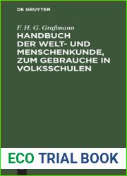 Handbuch der Welt- und Menschenkunde, zum Gebrauche in Volksschulen (German Edition)