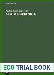 Serta Romanica: Festschrift fur Gerhard Rohlfs zum 75. Geburtstag (German Edition)