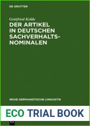 Der Artikel in deutschen Sachverhaltsnominalen (Reihe Germanistische Linguistik, 96) (German Edition)