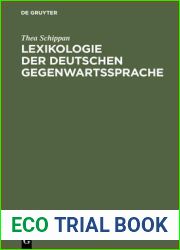 Lexikologie Der Deutschen Gegenwartssprache