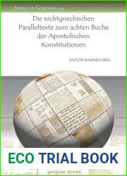 Die nichtgriechischen Paralleltexte zum achten Buche der Apostolischen Konstitutionen