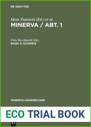 MINERVA Abt. 1. Band 3 Schweiz