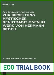 Zur Bedeutung mystischer Denktraditionen im Werk von Hermann Broch (Studien zur deutschen Literatur, 137) (German Edition)
