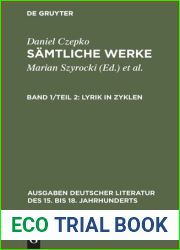 Samtliche Werke : Band 1 Teil 2 Lyrik in Zyklen