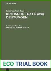 Kritische Texte und Deutungen : Band 3 Seligmann Hirsch