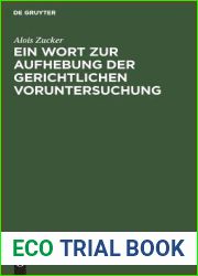 Ein Wort zur Aufhebung der gerichtlichen Voruntersuchung (German Edition)