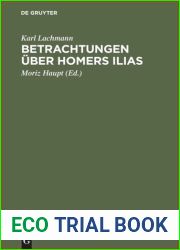Betrachtungen uber Homers Ilias