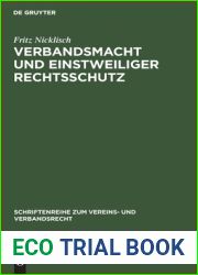 Verbandsmacht und einstweiliger Rechtsschutz (Schriftenreihe zum Vereins- und Verbandsrecht, 2) (German Edition)