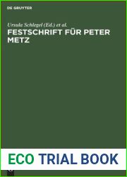 Festschrift fur Peter Metz (German Edition)
