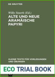 Alte und neue aramaische Papyri