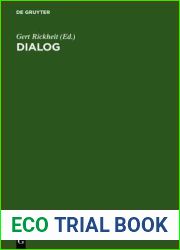 Dialog: Festschrift fur Siegfried Grosse (German Edition)