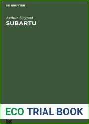 Subartu: Beitrage zur Kulturgeschichte und Volkerkunde Vorderasiens (German Edition)