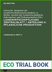 Landwirtschaftliches Zentralblatt Abteilung II. Pflanzliche Produktion. Jahrgang 8, Heft 5 (German Edition)