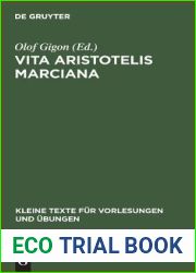 Vita Aristotelis Marciana (Kleine Texte fur Vorlesungen und Ubungen, 181) (German Edition)