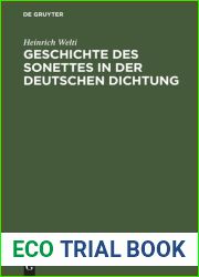 Geschichte des Sonettes in der Deutschen Dichtung