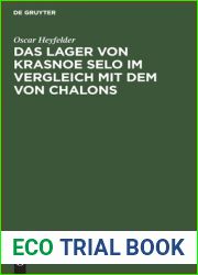 Das Lager von Krasnoe Selo im Vergleich mit dem von Chalons: Militararztliche Studie (German Edition)