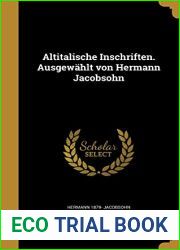 Altitalische Inschriften. Ausgewahlt von Hermann Jacobsohn (German Edition)