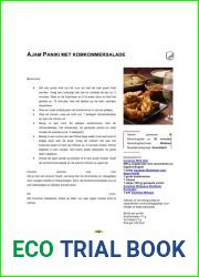 Ajam Paniki met komkommersalade (Dutch Edition)