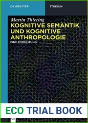 Kognitive Semantik und Kognitive Anthropologie: Eine Einfuhrung (De Gruyter Studium)