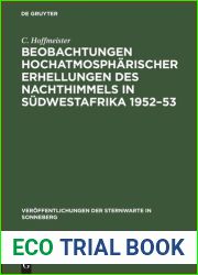Beobachtungen hochatmospharischer Erhellungen des Nachthimmels in Sudwestafrika 1952-53