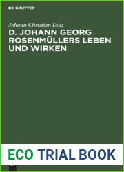 D. Johann Georg Rosenmullers Leben und Wirken (German Edition)