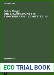 Die Erzahlkunst in Thackeray|s Vanity Fair (Britannica, 4) (German Edition)