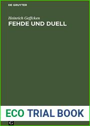 Fehde und Duell: Vortrag, gehalten in der Aula der Universitat Rostock am 13. Februar 1899 (German Edition)