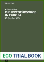 Die Irrenfursorge in Europa