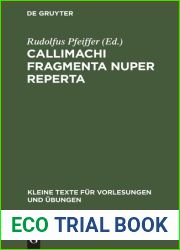 Callimachi Fragmenta nuper reperta