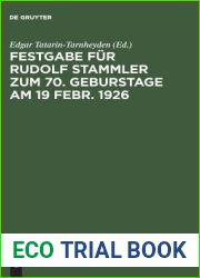 Festgabe fur Rudolf Stammler zum 70. Geburstage am 19 Febr. 1926 (German Edition)
