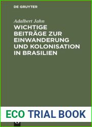 Wichtige Beitrage zur Einwanderung und Kolonisation in Brasilien