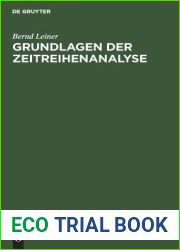 Grundlagen der Zeitreihenanalyse (German Edition)