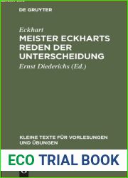 Meister Eckharts Reden der Unterscheidung