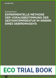 Experimentelle Methode der Vorausbestimmung der Gesteintemperatur im Innern eines Gebirgmassivs