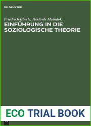 Einfuhrung in die soziologische Theorie (German Edition)