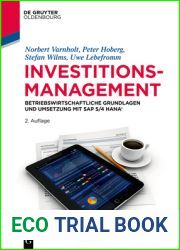 Investitionsmanagement: Betriebswirtschaftliche Grundlagen und Umsetzung mit SAP S 4HANA(R) (De Gruyter Studium) (German Edition)
