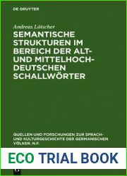 Semantische Strukturen im Bereich der alt- und mittelhochdeutschen Schallworter