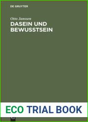 Dasein Und Bewusstsein: Eine Studie Zur Problematik Des Bewu?tseins