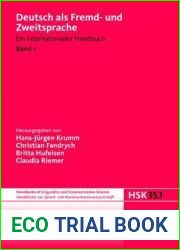 Deutsch ALS Fremd- Und Zweitsprache. 1. Halbband