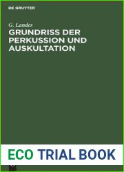 Grundriss der Perkussion und Auskultation (German Edition)