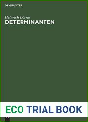 Determinanten (German Edition)