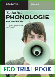 Phonologie: Eine Einf??hrung (de Gruyter Studium) (German Edition) by T. Alan Hall (2011-01-28)