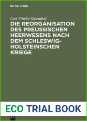 Die Reorganisation des preussischen Heerwesens nach dem Schleswig-Holsteinschen Kriege