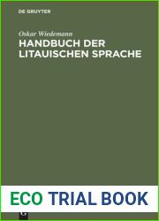Handbuch der litauischen Sprache