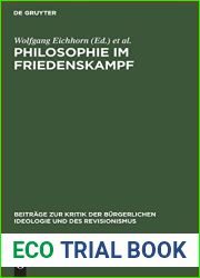 Philosophie im Friedenskampf (Beitrage zur Kritik der burgerlichen Ideologie und des Revisionismus) (German Edition)