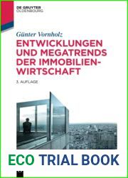 Entwicklungen und Megatrends der Immobilienwirtschaft (De Gruyter Studium) (German Edition)